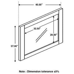 Lorenzo - Dresser Mirror - Dark Gray