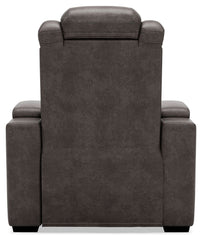 Hyllmont - Gray - Pwr Recliner/Adj Headrest