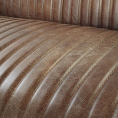 Brancaster - Chair - Retro Brown Top Grain Leather & Aluminum