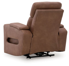 Clean-Slate - Caramel - Power Recliner / Adj Headrest