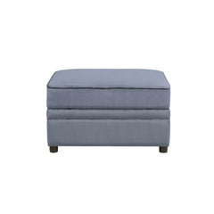 Bois II - Ottoman - Gray Velvet