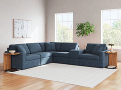 Modmax - Ink - 6-Piece Sectional With Storage Console - Fabric