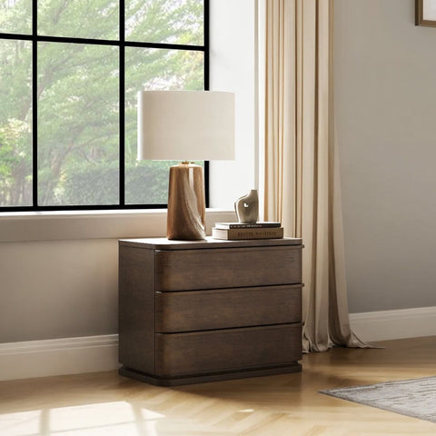 Zoey - Nightstand - Brown Oak