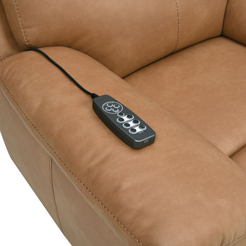 Chavis - Power Motion Recliner With USB & Power Headrest - Brown
