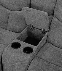 Kalen - Motion Sofa - Gray Chenille