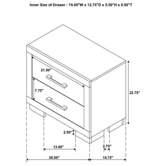 Jessica - Bedroom Set With LED