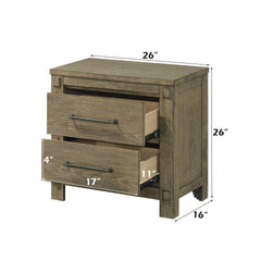Colton - Nightstand - Antique White Oak