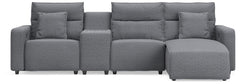 Modmax II - Reclining Sectional - Salt And Pepper