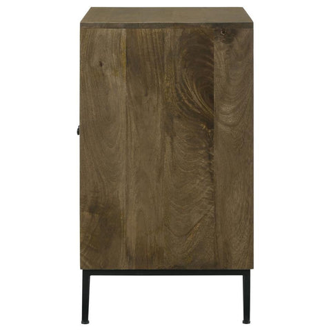 Zaria - 2-Door Wooden Accent Cabinet - Brown