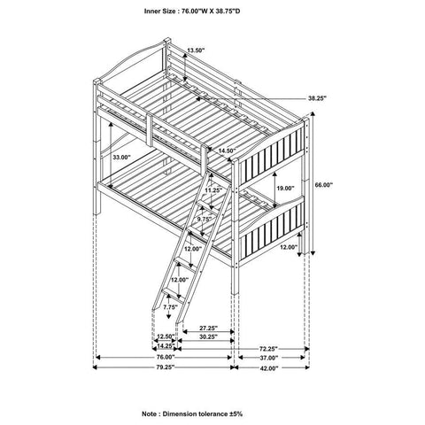 Arlo - Wood Bunk Bed