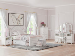 Kozlani - Vanity With Mirror - White