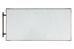 Alforvott - Kitchen Island - Marble Top & Weathered Gray