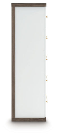 Kendanport - Five Drawer Chest - Brown / White