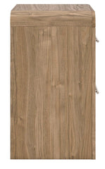 Gramburg - Two Drawer Night Stand - Warm Natural Brown