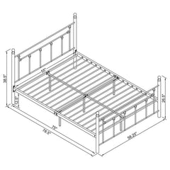 Canon - Metal Open Frame Bed