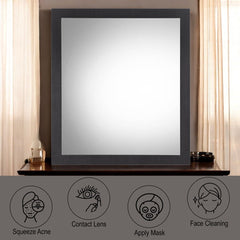 Eos - Mirror - Walnut & Black
