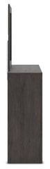 Fraluna - Dresser And Mirror - Charcoal