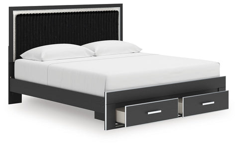 Zuraleus - Upholstered Panel Platform Storage Bed