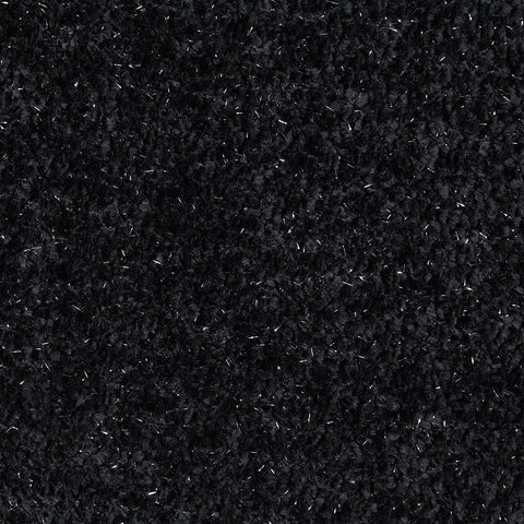 Lucifer - Sectional Sofa With 3 Pillows - Black Shimmer Chenille
