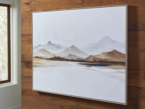 Karalen - White / Gray / Brown - Wall Art