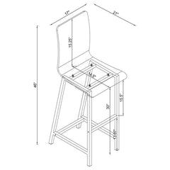 Juelia - Chrome Stools (Set of 2)