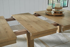 Galliden - Light Brown - Rectangular Dining Room Extension Table