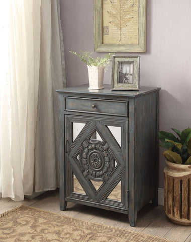 Vinita - Accent Table - Antique Gray-Blue