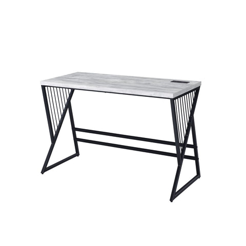 Collick - Writing Desk - Weathered Gray & Black Finish