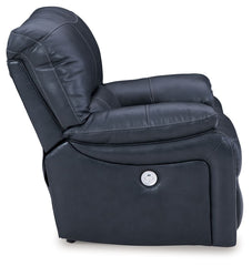 Leesworth - Ocean - 3 Pc. - Power Reclining Sofa, Power Reclining Loveseat, Power Rocker Recliner