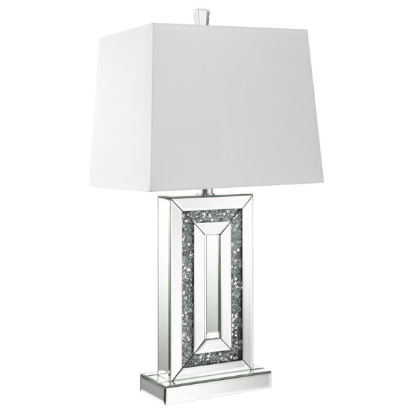 Ayelet - Tapered Shade Mirrored Table Lamp - Silver