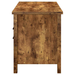 Delwin - 2-Drawer Lift Top Computer Desk - Rustic Nutmeg