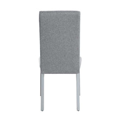 Lanton - Side Chair (Set of 2) - Gray Linen & Antique White Finish