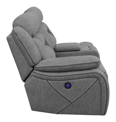 Higgins - LAF Power Loveseat - Gray