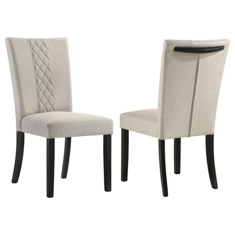 Malia - Fabric Upholstered Dining Side Chair (Set of 2) - Beige