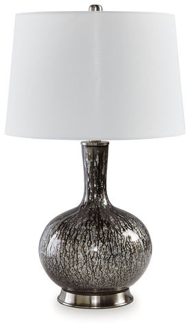 Tenslow - Antique Black - Glass Table Lamp