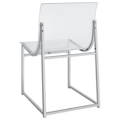 Adino - Acrylic Dining Side Chair (Set of 2) - Chrome