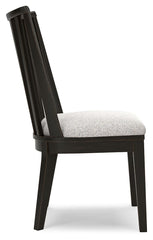 Galliden - Black - Dining Upholstered Side Chair (Set of 2)