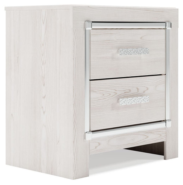 Altyra - White - Two Drawer Night Stand