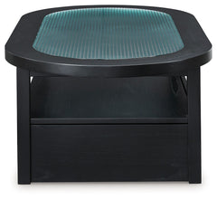 Winbardi - Black - Oval Cocktail Table