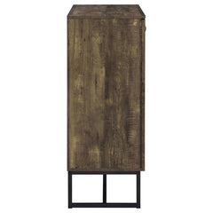 Carolyn - 2 Door Engineered Accent Wood Cabinet - Rustic Oak