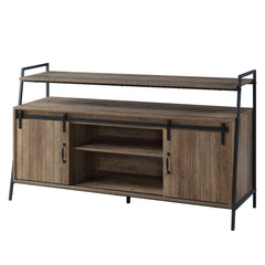 Rashawn TV Stand - Rustic Oak & Black Finish