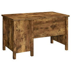 Delwin - 2-Drawer Lift Top Computer Desk - Rustic Nutmeg