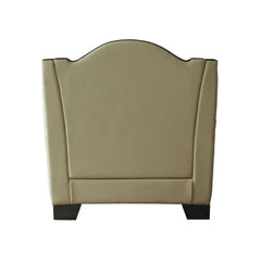 House - Beatrice Chair - Beige PU, Black PU & Charcoal Finish