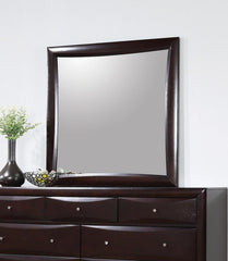 Phoenix - Square Dresser Mirror - Deep Cappuccino