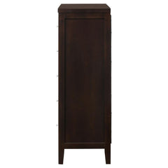 Carlton - 5-Drawer Rectangular Chest - Cappuccino