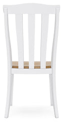 Ashbryn - White / Natural - Dining Room Side Chair (Set of 2)