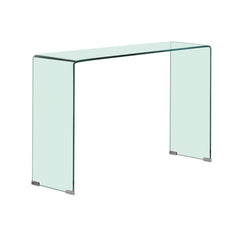 Ripley - Tempered Bent Glass Entryway Console Table - Clear