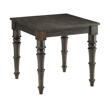 Kami - End Table - Antique Black