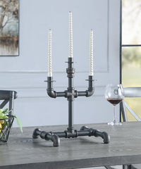 Brantley - Accent Candleholder - Sandy Gray Finish