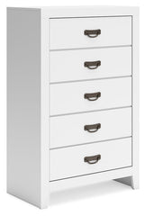 Binterglen - White - Five Drawer Chest